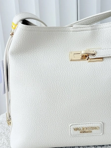 Valentino Creations torebka listonoszka na ramię jasnobeżowa