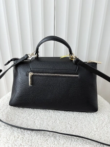Valentino Creations torebka shopperka czarna z klapką