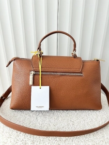 Valentino Creations torebka shopperka camelowa z klapką