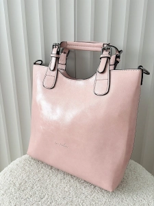 Ines Delaure torebka shopper różowa