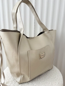Monnari torba shopper na ramię złota