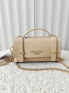 Valentino Creations torebka mini listonoszka beżowa gładka