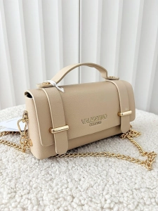 Valentino Creations torebka mini listonoszka beżowa gładka