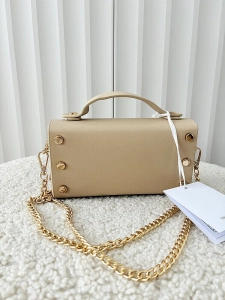 Valentino Creations torebka mini listonoszka beżowa gładka