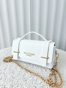 Valentino Creations torebka mini listonoszka biała gładka