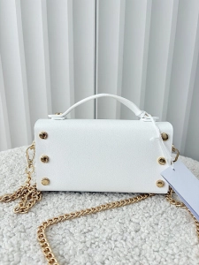 Valentino Creations torebka mini listonoszka biała gładka