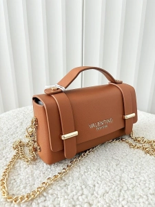 Valentino Creations torebka mini listonoszka camelowa gładka