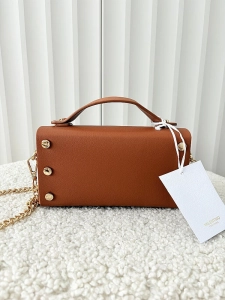 Valentino Creations torebka mini listonoszka camelowa gładka