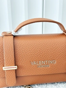 Valentino Creations torebka mini listonoszka camelowa