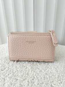Valentino Creations portfel z klapką ażurowy różowy