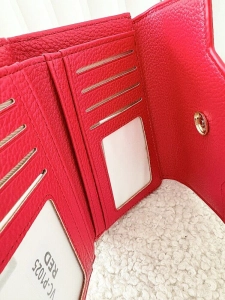 Valentino Creations portfel z klapką czerwony