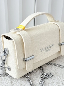 Valentino Creations torebka mini listonoszka jasnobeżowa