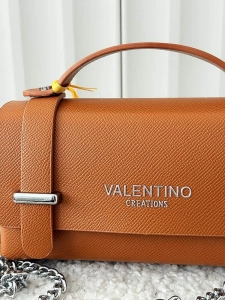 Valentino Creations torebka mini listonoszka camelowa