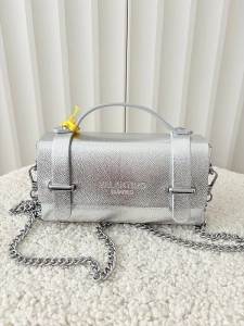 Valentino Creations torebka mini listonoszka srebrna