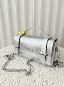 Valentino Creations torebka mini listonoszka srebrna