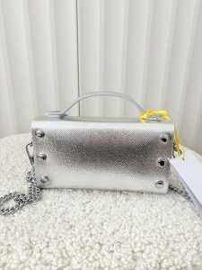 Valentino Creations torebka mini listonoszka srebrna