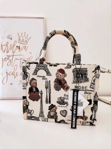 Henney Bear London torebka mini shopperka kuferek beżowa w misie