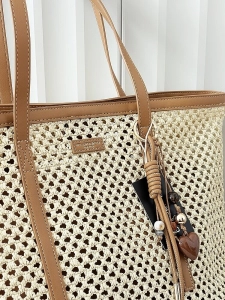 Flora&Co torebka shopperka koszyk beżowa