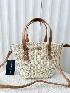 Flora&Co torebka mini shopper koszyk beżowa
