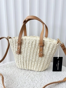 Flora&Co torebka mini shopper koszyk beżowa