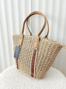 Flora&Co torebka shopper koszyk ciemnobeżowa