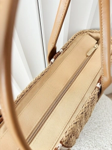 Flora&Co torebka shopper koszyk ciemnobeżowa