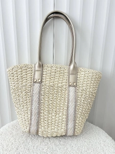 Flora&Co torebka shopper koszyk beżowa