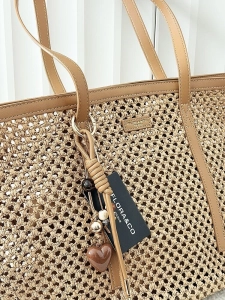 Flora&Co torebka shopperka koszyk ciemnobeżowa