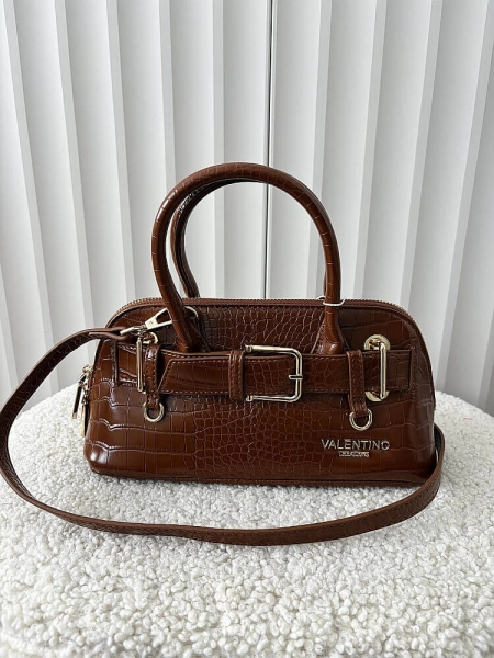 Valentino Creations torebka kuferek camelowa design
