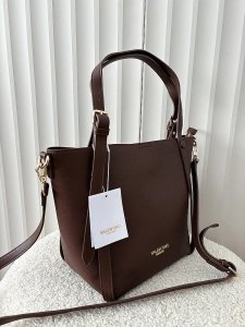 Valentino Creations torebka shopper czekoladowa