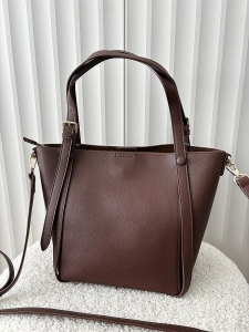 Valentino Creations torebka shopper czekoladowa