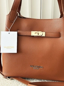 Valentino Creations torebka shopperka camelowa