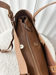 Valentino Creations torebka shopper brązowa