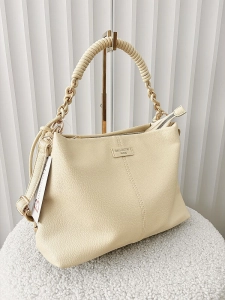 Gallantry torba shopper z przeszyciem na ramię żółta
