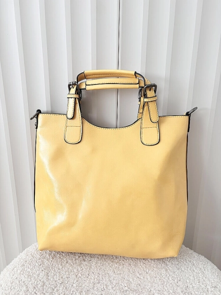 Ines Delaure torebka shopper żółta