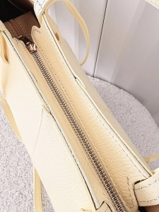 Laura Biaggi torebka shopper skórzana żółta