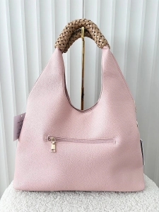 Alex Max torba shopper różowa na ramię geometryczna