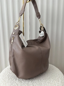 Laura Biaggi torebka shopper na ramię taupe
