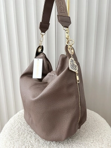 Laura Biaggi torebka shopper na ramię taupe