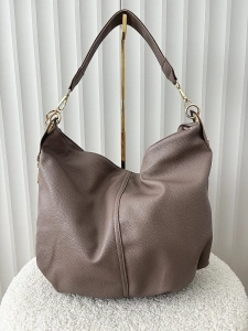 Laura Biaggi torebka shopper na ramię taupe
