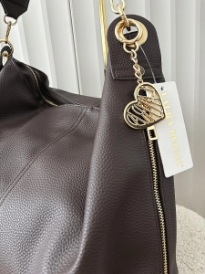 Laura Biaggi torebka shopper na ramię czekoladowa