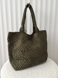 Torebka shopper zielona plecionka ekozamsz