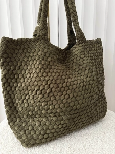 Torebka shopper zielona plecionka ekozamsz