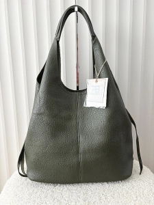 Torebka shopper na ramię i listonoszka 2w1 zielona