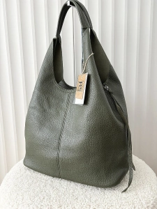 Torebka shopper na ramię i listonoszka 2w1 zielona