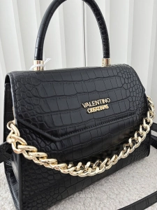 Valentino Creations torebka kuferek z klapką czarna design