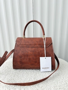 Valentino Creations torebka kuferek z klapką camelowa design