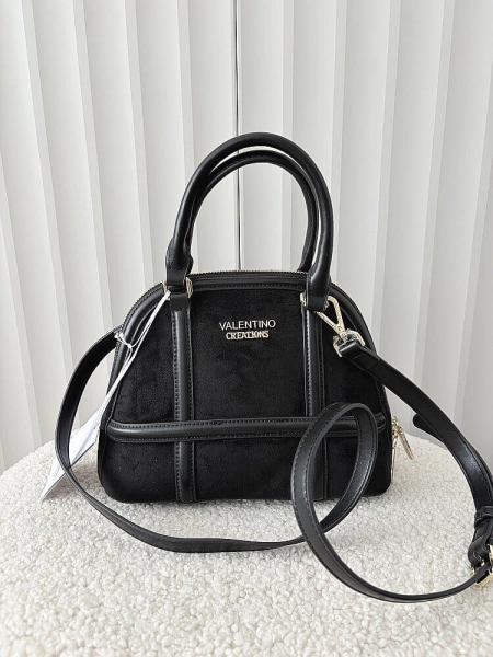 Valentino Creations torebka kuferek czarna ekozamsz