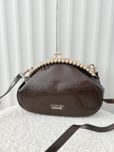 Valentino Creations torebka listonoszka czekoladowa