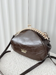 Valentino Creations torebka listonoszka czekoladowa